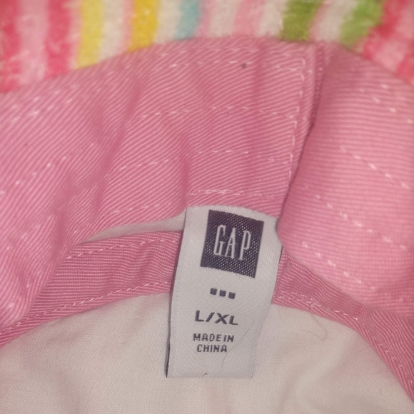 "Gap" Multi color striped cap for summer gathering - Picture 4 of 4